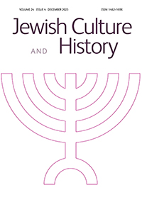 Cover Jewish Culture and History